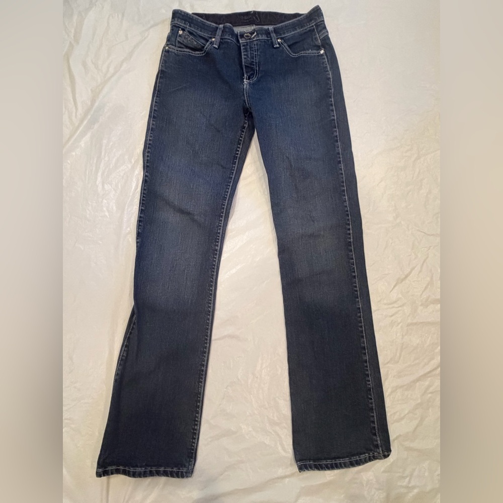 Wrangler Jeans Women's 7/8x34 Blue Med Wash Boot Stretch WRQ20AU